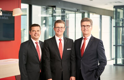 Der Vorstand: Andreas Trotz, Arnd Paas und Hubert Böddeker (von links).
