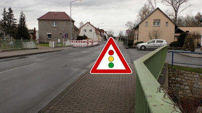 Foto zur Meldung: Verkehrsbeeinträchtigungen durch Bauarbeiten an der Finsterwalder Straße