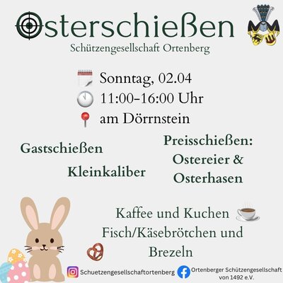 Plakat Osterschießen (Bild vergrößern)