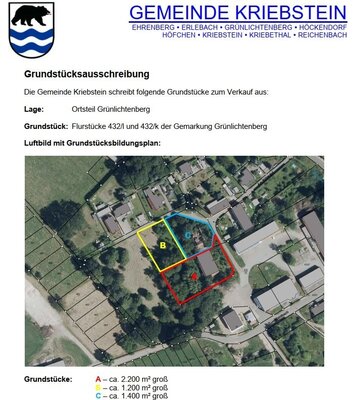 Grundstücksausschreibung-OT Grünlichtenberg