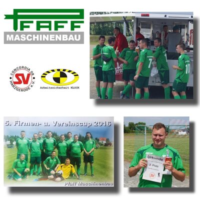 Foto zur Meldung: 9. Firmen- u. Vereinscup Teamvorstellung  II  - Pfaff Maschinenbau GmbH