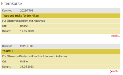 Meldung: Elternkurse des Bundesverbandes