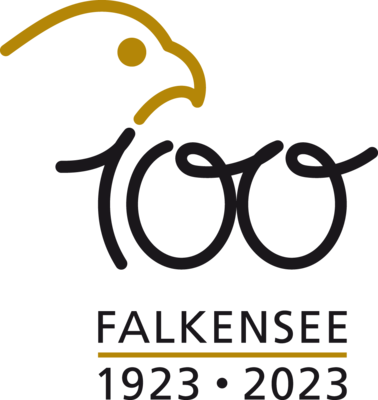 100 Jahre Falkensee - Signet von Grafiker Peter Schultz