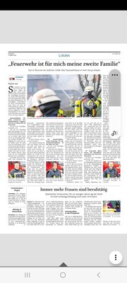 Artikel des Flensburger Tageblatts vom 03.04.23 zum Feuerwehrwesen im Amt Hürup