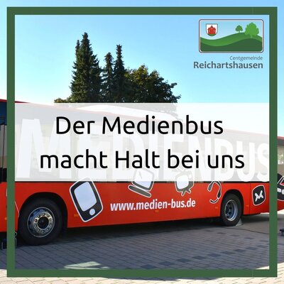 Der Medienbus in Reichartshausen (Bild vergrößern)