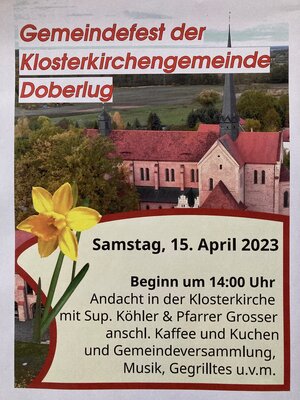Gemeindefest in Doberlug am 15. April 2023 (Bild vergrößern)