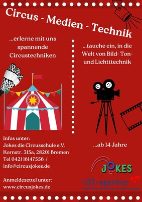 Workshops Circus-Medien-Technik von April bis Oktober