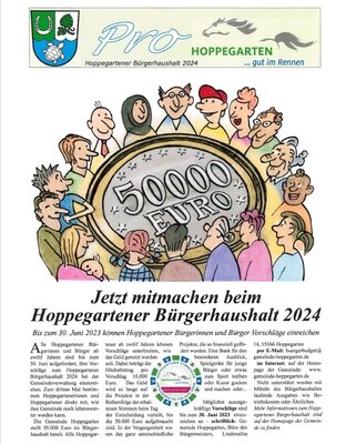 Meldung: Hoppegartener Bürgerhaushalt 2024