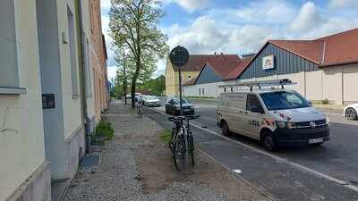 Fahrradparker in der Ernst-Thälmann-Straße