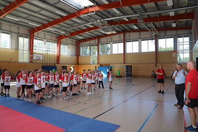 Talentiade in Lehniner Emsterlandhalle mit 60 Teilnehmer*innen (Bild vergrößern)
