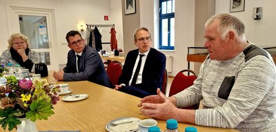 Foto zur Meldung: Kommunalminister Georg Maier zu Gast in Bad Tennstedt