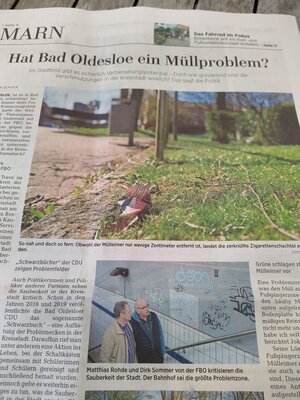 Hat Bad Oldesloe ein Müllproblem? (Bild vergrößern)