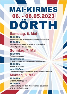 06.-08.05.23 Mai-Kirmes in Dörth (Bild vergrößern)