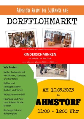 Meldung: Dorfflohmarkt am 10.09.2023 in Ahmstorf