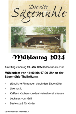 Foto zur Meldung: 20.05.2024 Mühlenfest