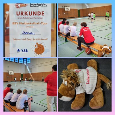Foto zur Meldung: Abteilung Basketball: Mini-Schnupper-Turnier in Bernau