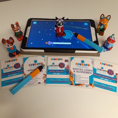 Jetzt neu bei uns in der Bibliothek: EDURINO - Digitale Lernspiele für Kinder von 4-8 Jahren (Bild vergrößern)