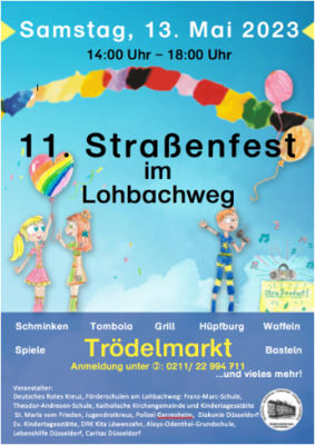 11. Straßenfest im Lohbachweg am 13. Mai 2023 (Einladung)
