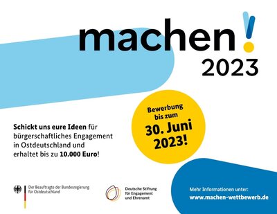 Foto zur Meldung: machen!2023 - der Ideenwettbewerb der ostdeutschen Bundesländer