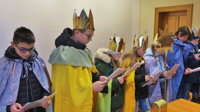 "Sternsinger segneten Rathaus" (Bild vergrößern)