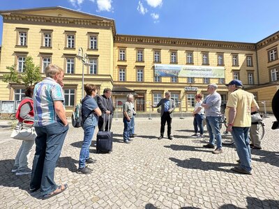 Bürgermeister Dr. Oliver Hermann informierte über aktuelle Bauvorhaben und Projekte in Wittenberge I Fotos: Martin Ferch (Bild vergrößern)