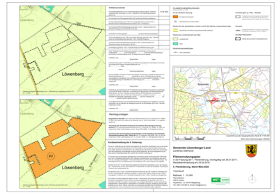 Öffentlichkeitsbeteiligung - 6. Änderung Flächennutzungsplan OT Löwenberg