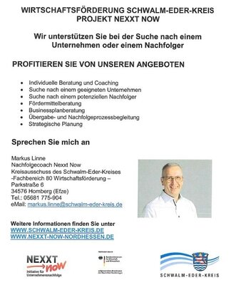 Wirtschaftsförderung Schwalm-Eder-Kreis Projekt Nexxt Now