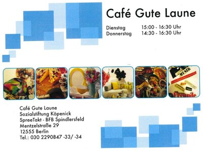 Foto zur Meldung: Café Gute Laune in Spindlersfeld