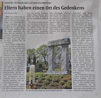Artikel der Borkener Zeitung vom 08.05.2023
