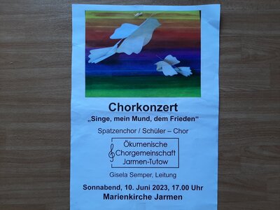 Das Chorkonzert-Plakat