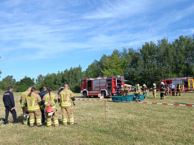 Vorschaubild zur Meldung: Leistungsnachweis der Feuerwehren des Landkreises fand in Kyritz statt