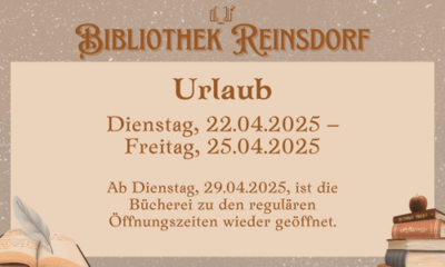 Grafik Urlaub 2025 Bibliothek (Bild vergrößern)
