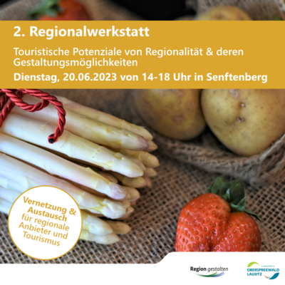 SharePic: 2. Regionalwerkstatt am 20. Juni lädt Akteure der Region zum Austausch und zum Vernetzen ein. (Bild: Landkreis OSL) (Bild vergrößern)