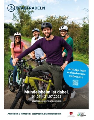 MUNDELSHEIM IST DABEI: STADTRADELN 2025 – JETZT ANMELDEN!