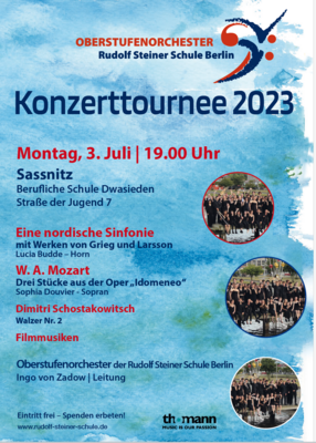 Sinfonisches Jugendorchester der Rudolf Steiner Schule Berlin Tournee 2023