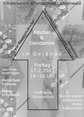Meldung: Räuber & Gendarm (Februar 2023)