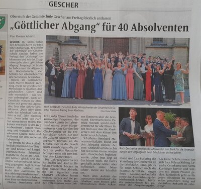 „Göttlicher Abgang“ für 40 Absolventen