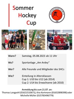 Foto: Einladung Foto zur Meldung: Sommer-Hockey-Cup 2023 am 05.08.2023
