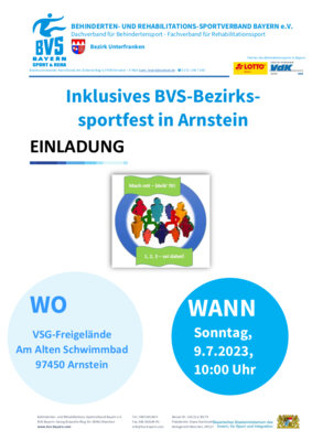 Meldung: Juli 2023 - Inklusionssportfest in Arnstein