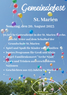 Vorschaubild zur Meldung: 125 Jahre St.-Marien-Kirche : Gemeindefest