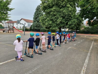 Meldung: Roller fit- Aktion an der Wendelinusschule