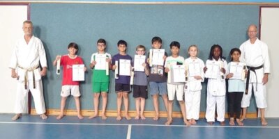 Karateprüfung an der Grundschule Eversburg