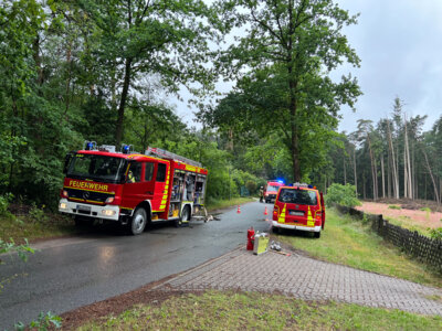 Brandeinsätze für die Feuerwehren der SG-Jesteburg (Bild vergrößern)