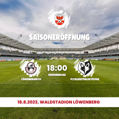 Das Eröffnungsspiel der Saison 23/24 lautet: Löwenberg vs. Falkenthal (Bild vergrößern)