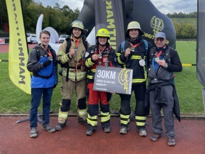 Meldung: Schritt für Schritt - 30km in Feuerwehrausrüstung