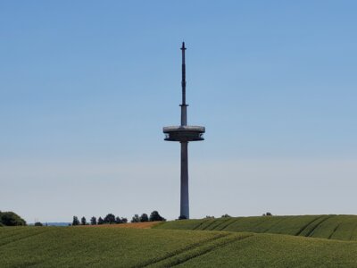 Sendeturm Freienwill eingerüstet