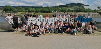 Europaschule Puricelli Realschule plus trifft ihre französische Partnerschule in Luxemburg Tagestour im Rahmen des Erasmus plus Projekt: „Entdeckung der Großregion“