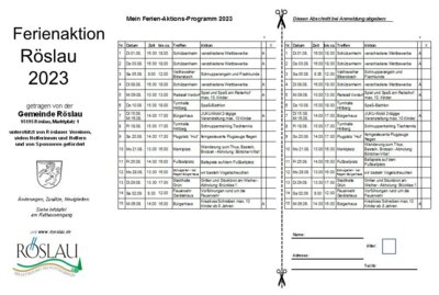 Ferienprogramm 2023 (Bild vergrößern)