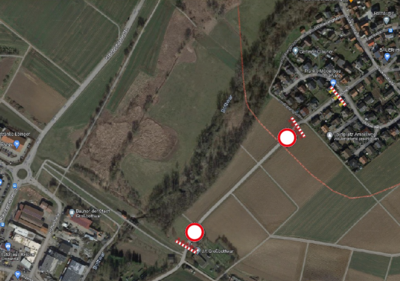 Meldung: Gemeindeverbindungsstraße Hof und Lembach gesperrt