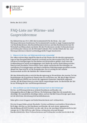Abwehr­schirm gegen gestiegene Gas- und Strompreise (Bild vergrößern)